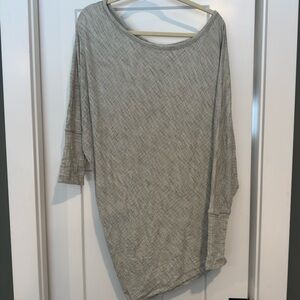 We The Free Gray Textured Knit Top